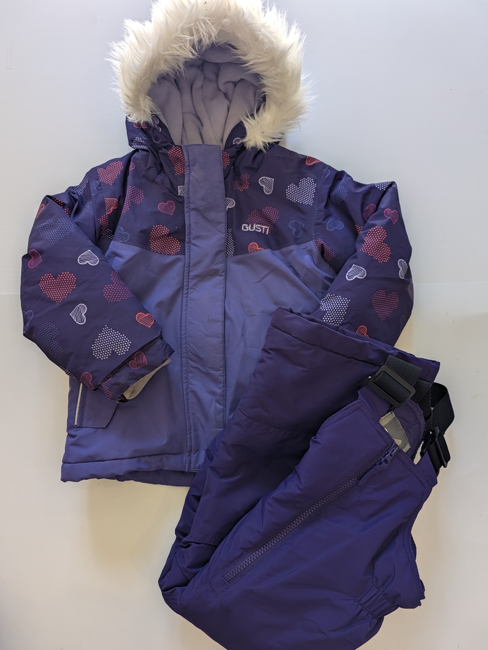 2/$40 🧡 Gusti Toddler 2-Piece Winter Snowsuit Purple Snow Set
